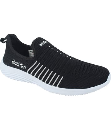 Action - AM 760-F.Blk-Wht Black Men's Sports Running Shoes