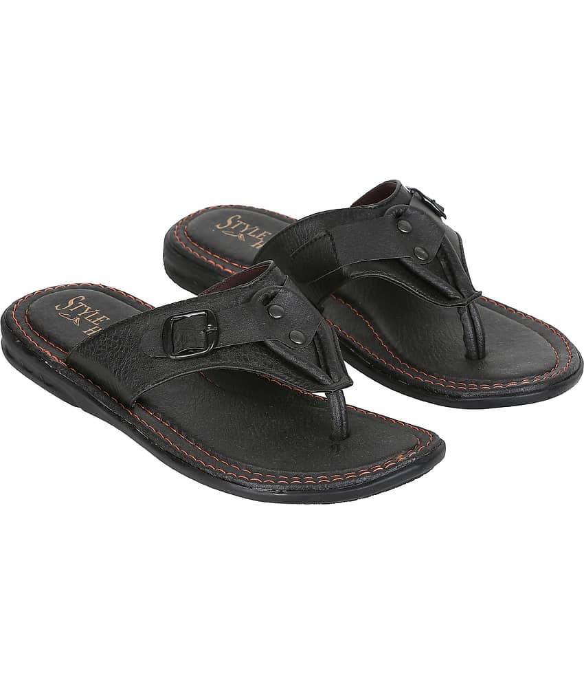 Style Height Tan Men's Leather Slipper