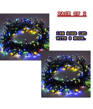 MIRADH - Multicolor 18Mtr String Light (Pack of 2)