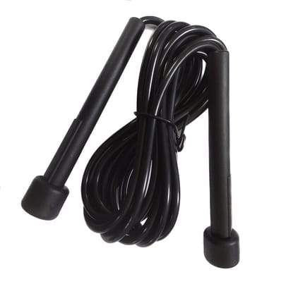 DJ Support 606 Skipping Speed Jump Rope (Black) - Pack of 2