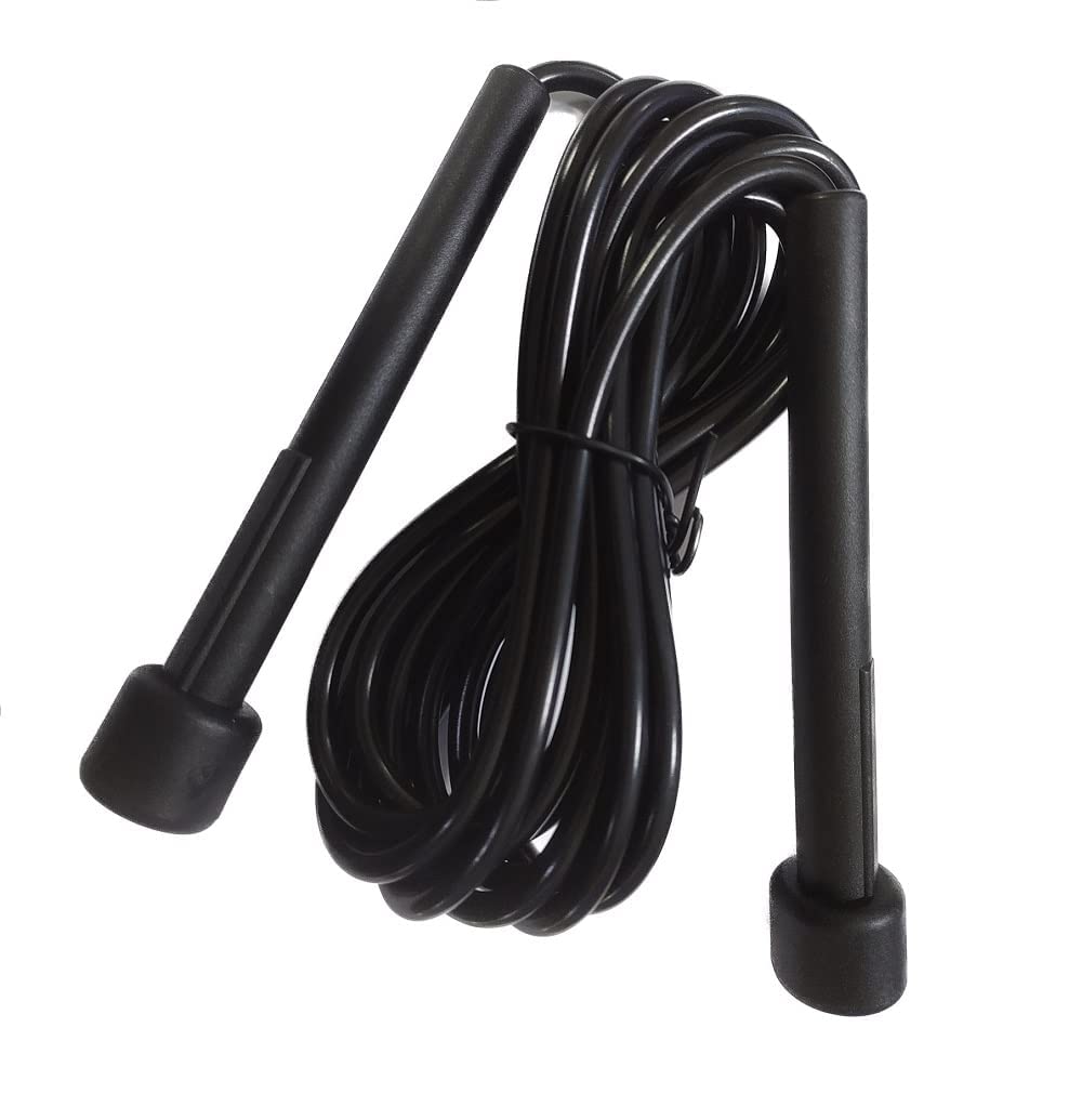 DJ Support 606 Skipping Speed Jump Rope (Black) - Pack of 2