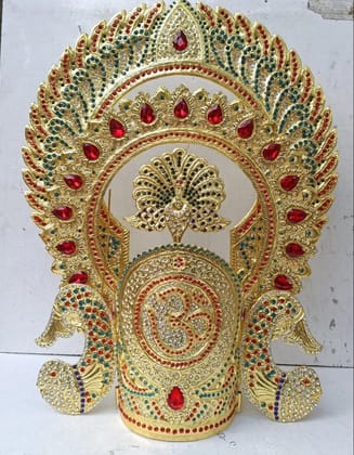 Exquisite Nandigosh Silver Art Mukut for Khatu Shyam Baba Exquisite Nandigosh Silver Art Mukut for Khatu Shyam Baba