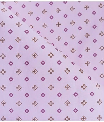 Makhanchor Pink 100 Percent Cotton Unstitched Shirt pc Single