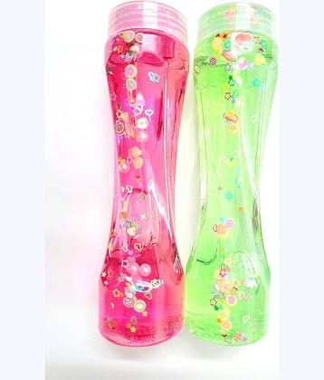 ATIPRIYA Pack of 2 MultiColoured Designer Attractive Colorful Sparkling Glittery Slime, Magic Clay - Non-Toxic - Mud Putty Toy for Kids.