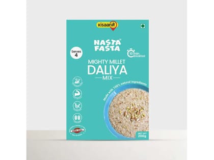 KisaanSay Nasta Fasta Jowar Daliya Mix - 200 Gram KisaanSay Nasta Fasta Jowar Daliya Mix - 200 Gram