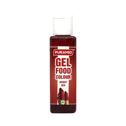 Puramio Gel Food Colour - Bright Red, 30 gm