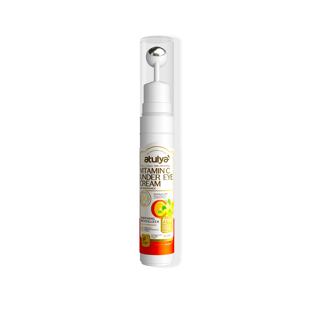 Atulya Vitamin C Under Eye Cream | For Dark Circles and Puffiness - 15g