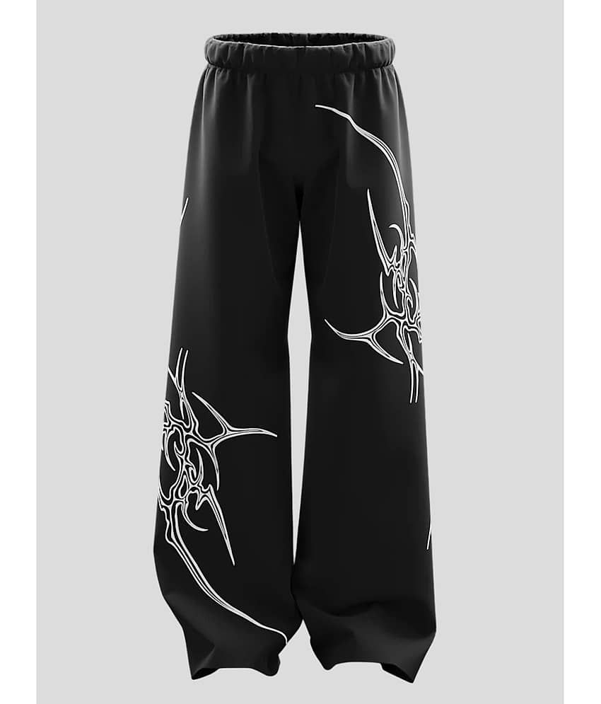 Glito Black Cotton Men's Joggers ( Pack of 1 )