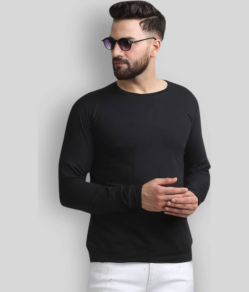 Leotude - Black Fleece Regular Fit Men's Sweatshirt ( Pack of 1 )
