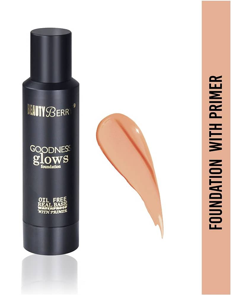 Beauty Berry Goodness Glows Cream Foundation Real Base Water Proof Primer Medium 50g (Shade - 01)