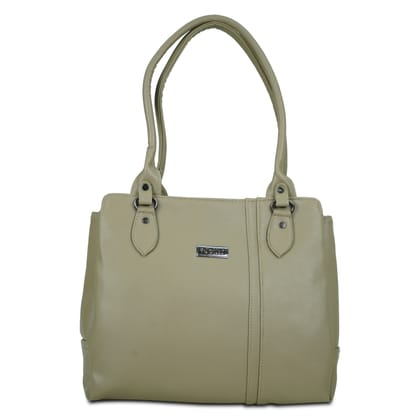 Jothi Sorelle Premium Womens Handbag | 4-Compartment Synthetic Leather Tote | Woven Pattern Finish | Water-Resistant | Soft Base | Dusty Green