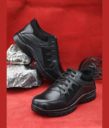 Enrich Field Mid Ankle Black Safety Shoes