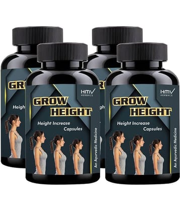 Hmv Herbals Grow Height Herbal Height Growth Capsule 120 No.S Pack of 4