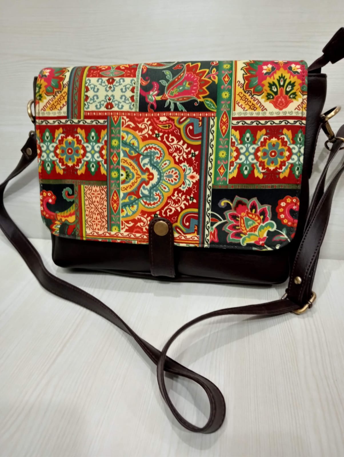 Raxen and Digital Print Sling Bag B