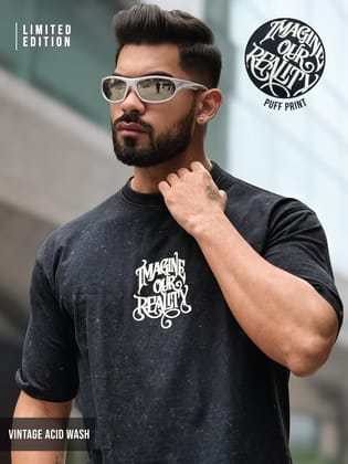 Vintage Acid Wash Black T-Shirt-S