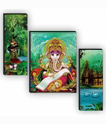 Saf ganesha religious modern art MDF Painting Without Frame