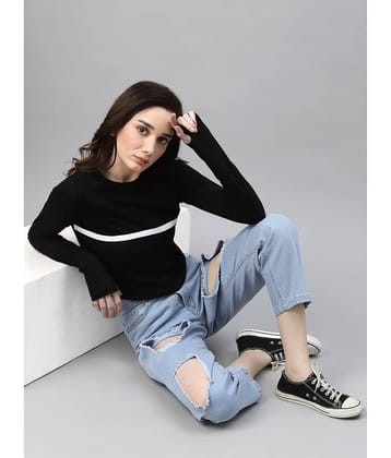 Rigo Women's Cotton Regular Top ( Black )