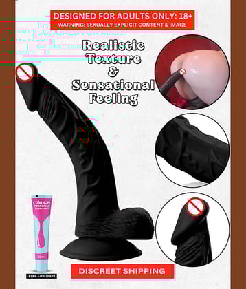 5 inch life-like shape dildo with free lubricant