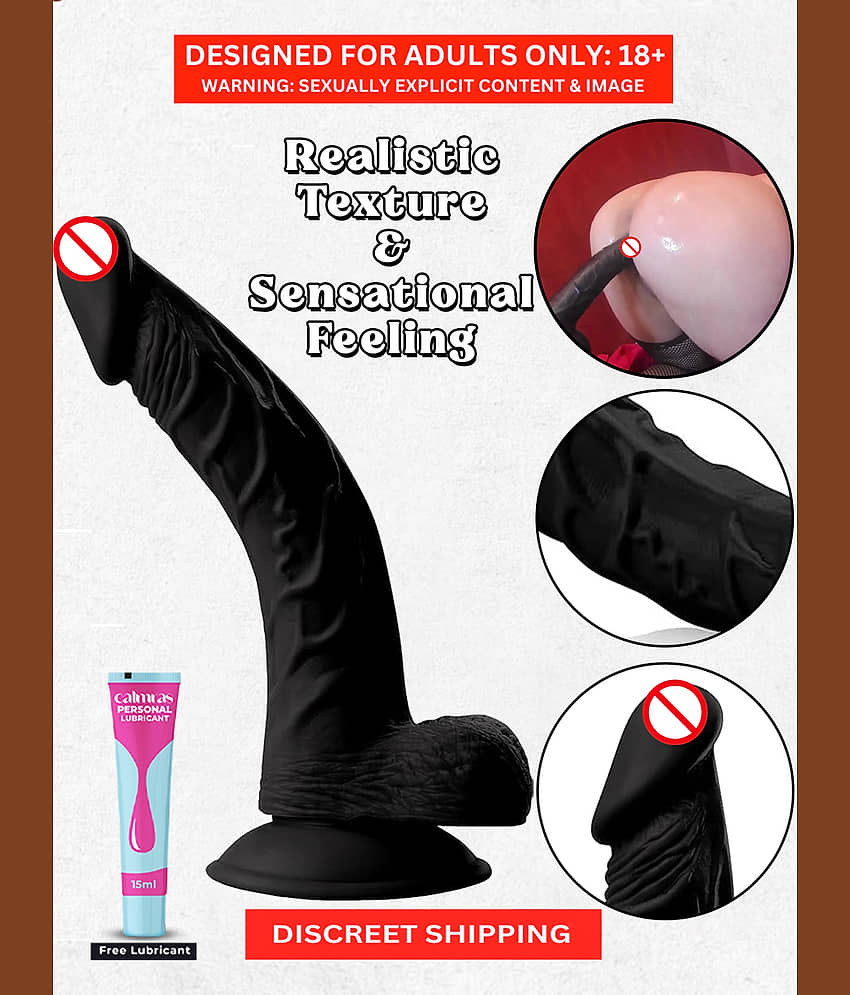 5 inch life-like shape dildo with free lubricant