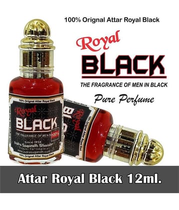INDRA SUGANDH BHANDAR - Royal Black Attar For Men & Women 12ml Pack Of 1