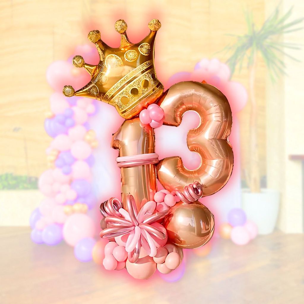 Happy 13th Birthday Balloon Bouquet - Party and Festive Needs | Buy online on ZillyBuy