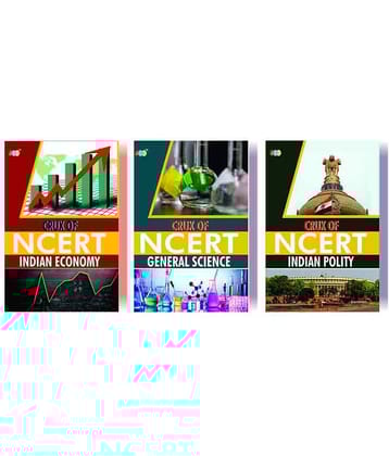 Combo CRUX of NCERT (Indian Economy, General Science, Indian Polity) A Set of 3 Books