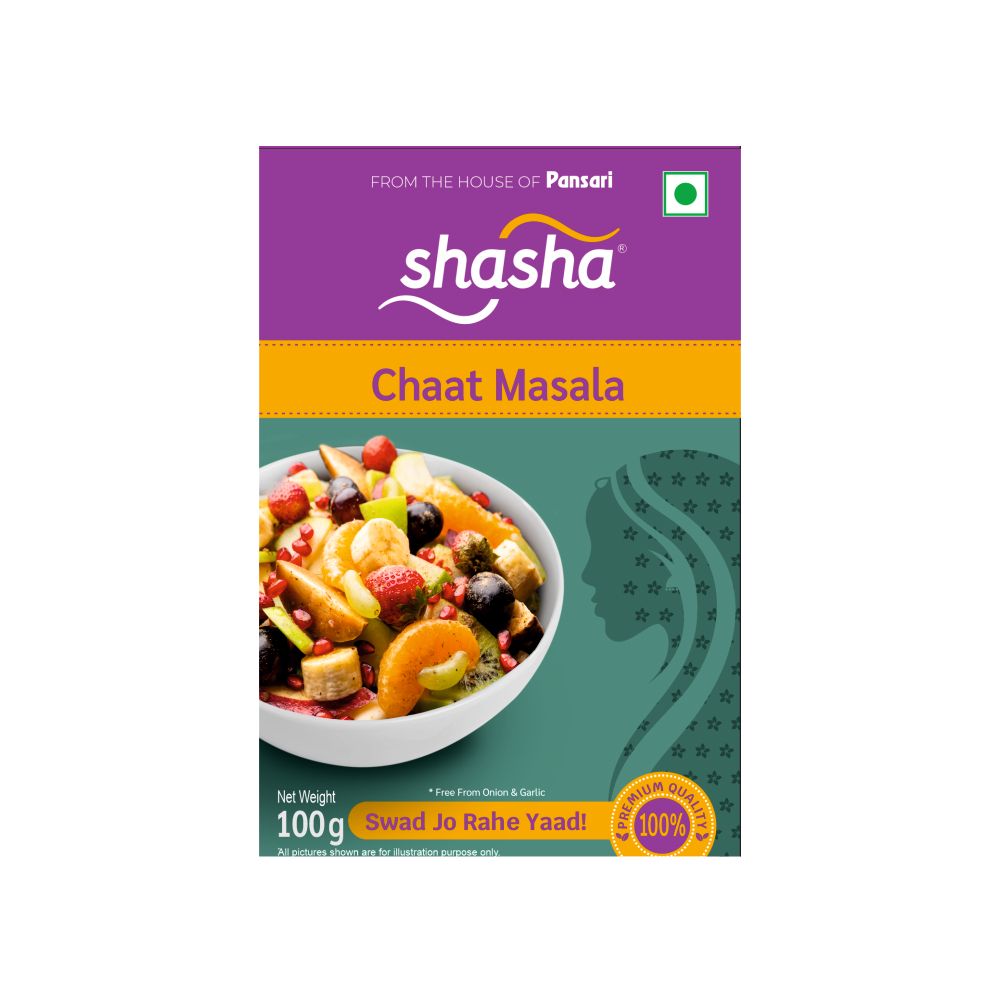 SHASHA CHAAT MASALA 100g (FROM THE HOUSE OF PANSARI)