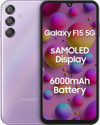 Samsung Galaxy F15 5G (Groovy Violet, 6GB RAM, 128 GB Storage)