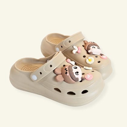 Brown Whimsical Bunny Clogs-39
