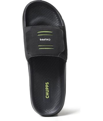 CHUPPS Black Men's Slide Flip Flop