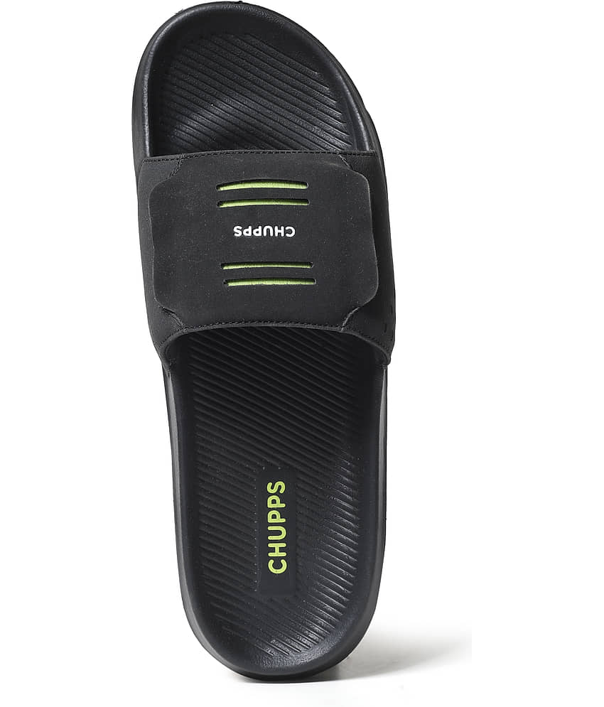 CHUPPS Black Men's Slide Flip Flop