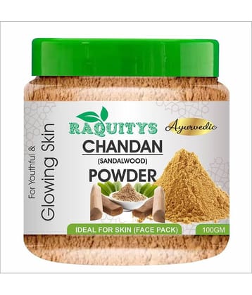 RAQUITYS Sandalwood Powder (Chandan powder) for Face Pack & Skin 100GM