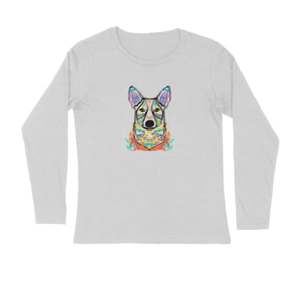 Full Sleeves Round Neck (Men) - Happy Corgi (6 Colours)