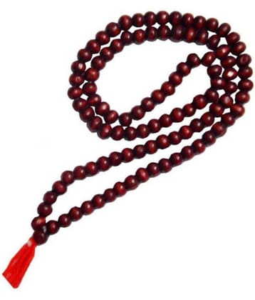 DvR ClicK 100% Original and Natural Red sandalwood (Lal chandan) mala 108+1 Beads