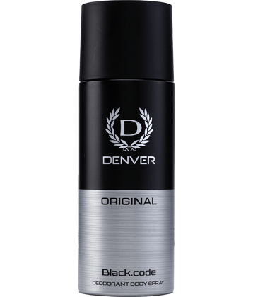 DENVER Black Code Deo Long Lasting Deodorant Spray - For Men 200 ml, (Pack of 1)