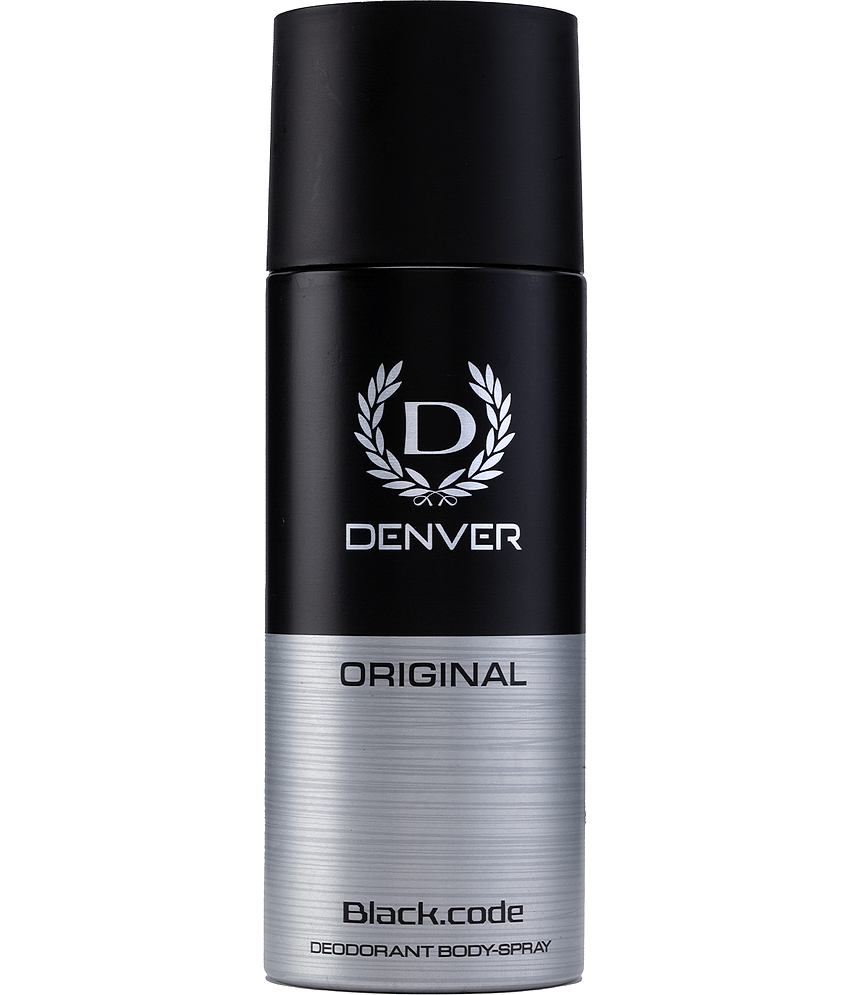 DENVER Black Code Deo Long Lasting Deodorant Spray - For Men 200 ml, (Pack of 1)