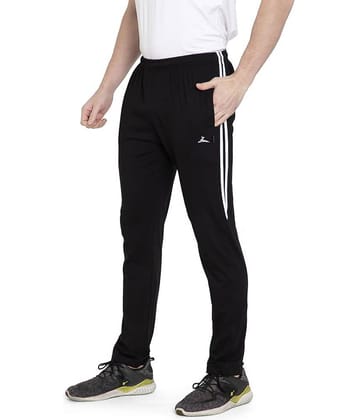 Zeffit - Black Cotton Blend Men's Sports Trackpants ( Pack of 1 )