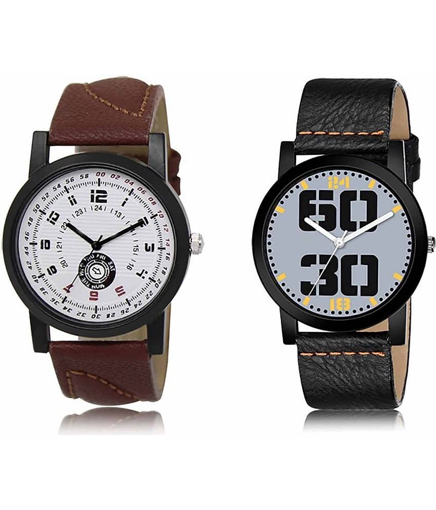 Lorem - Analog Watch Watches Combo For Men and Boys ( Pack of 2 )