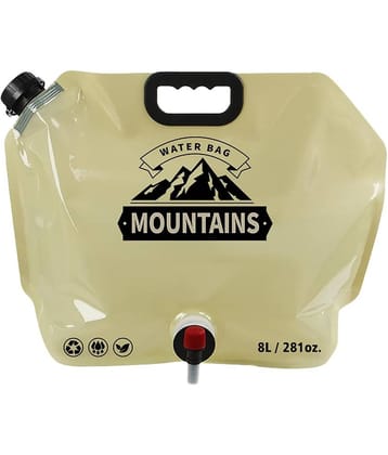 8 Liter Folding Water Storage Bag Pouch for Cycling, Picnic, Outdoor Camping, Road Trip, Traveling Water Carrier Supplies Bag and Container 8L Drinking Water Container Tank (Multicolour)