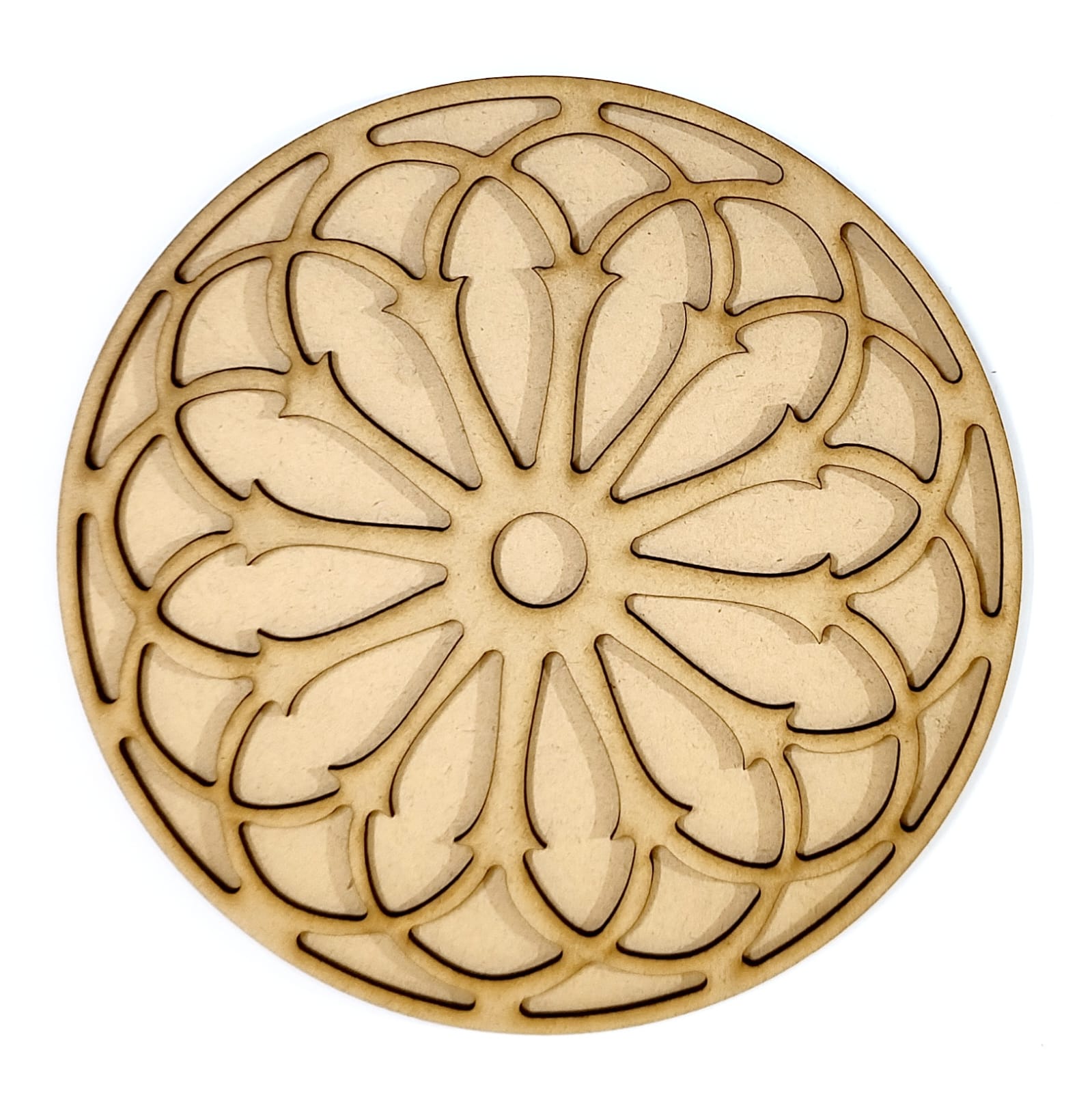 Brand Zero Double Layer MDF Rangoli Base - Design 1022 - Select Your Preference Of Size & Thickness