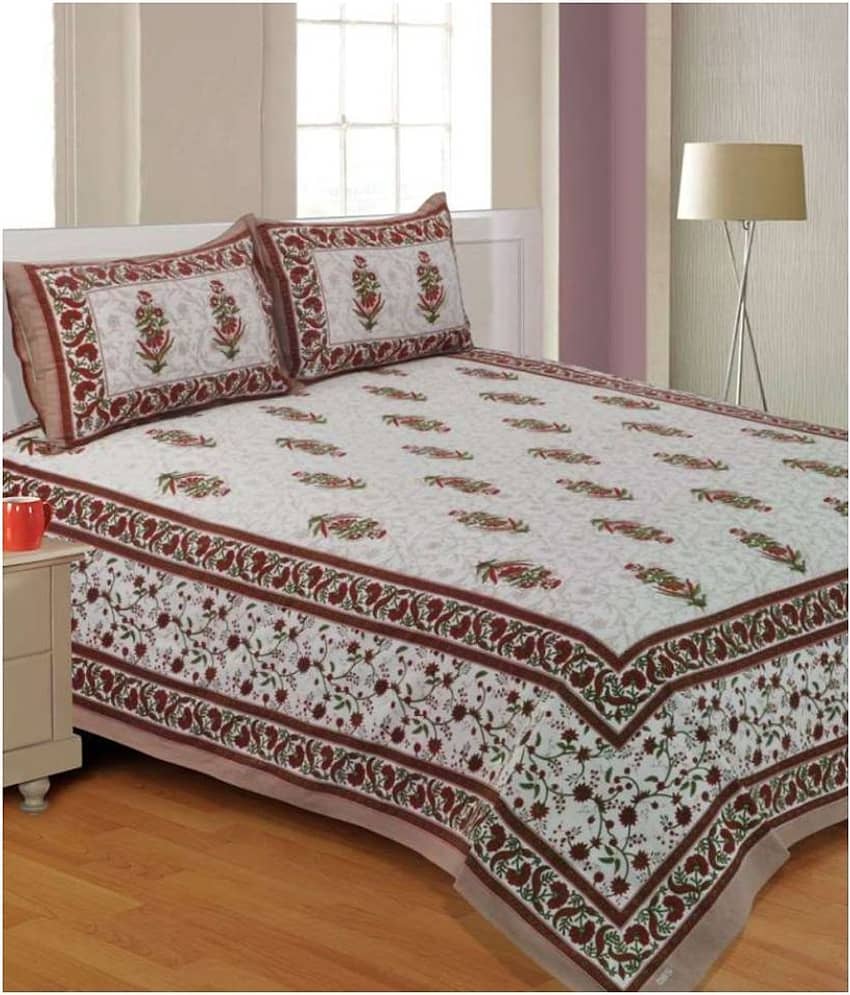 Uniqchoice Cotton Double Bedsheet ( Assorted )