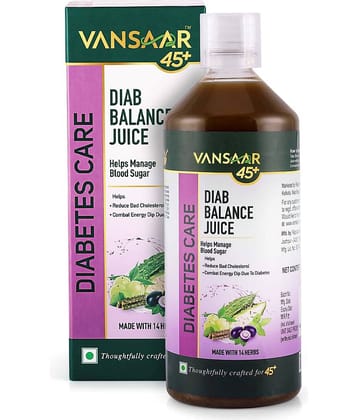 Vansaar 45+ Diab Balance Juice-1L | Lowers Blood Sugar Levels naturally
