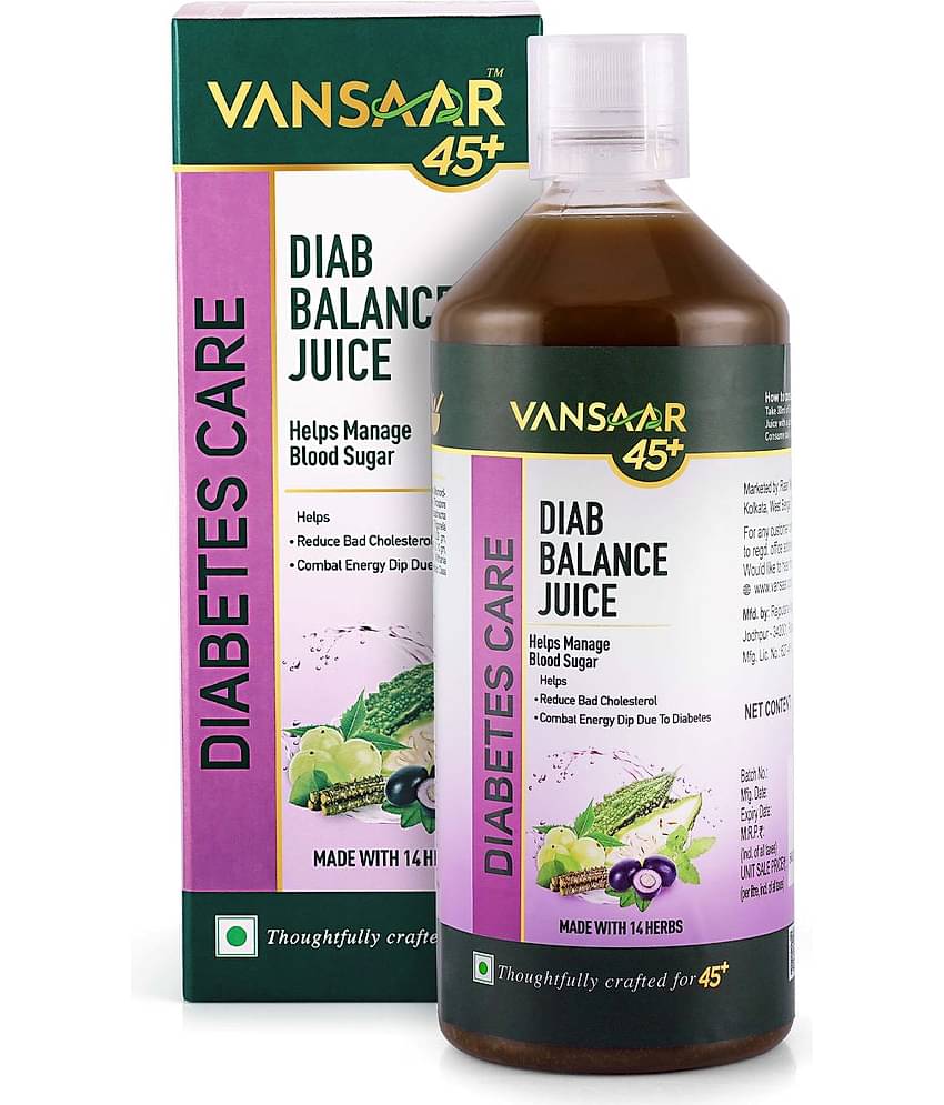 Vansaar 45+ Diab Balance Juice-1L | Lowers Blood Sugar Levels naturally