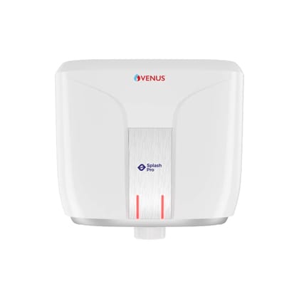 Venus Splash Pro 06 Litre Storage Water Heater For Bathroom |Porcelain Enamel Glasslined Tank| |BEE rating 5 Star| Gurantee 7 Years on Inner tank(White/Graphite Silver) Venus Splash Pro 06 Litre Storage Water Heater For Bathroom |Porcelain Enamel Glassli
