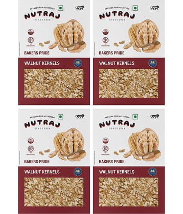 Nutraj Broken Walnut Kernals 1Kg (250G X 4), Akhort Giri 1 Kg