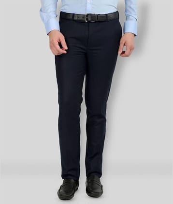 Inspire Clothing Inspiration - Blue Polycotton Slim - Fit Men's Formal Pants ( Pack of 1 )