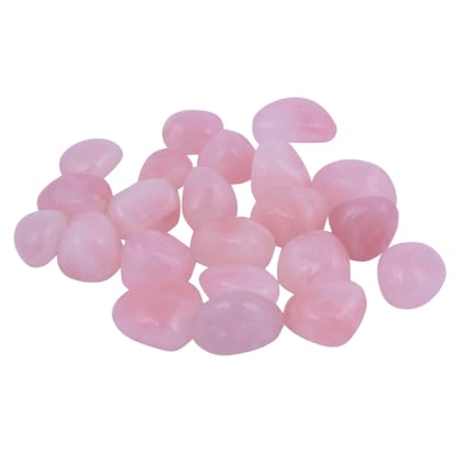 Rose Quartz Crystal Tumbled Stones | Natural Tumbled Pebbles Stones for Heart Chakra Healing Reiki Crystal Therapy, Love, Relationship & Marriage(KI_11)  by Krishna Impex
