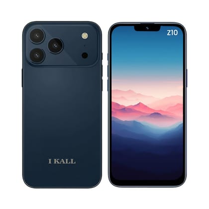 IKALL Z10 4G Smartphone | 6.53 HD Display | 4GB RAM, 64GB ROM | 20MP Rear + 8MP Front Camera | 5000mAh Battery | Android 14 | Octa-Core Processor (Blue) Blue
