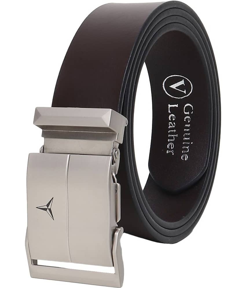 SILKSHOPPING - Brown 100% Leather Men's Formal Belt ( Pack of 1 )