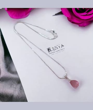 AanyaCentric Silver Pendant set ( Pack of 1 )